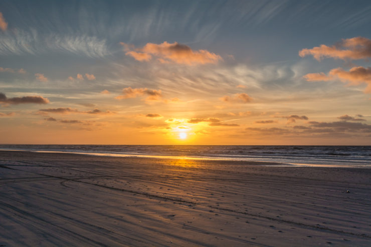 Traumhaft der Sonnenuntergang in Løkken