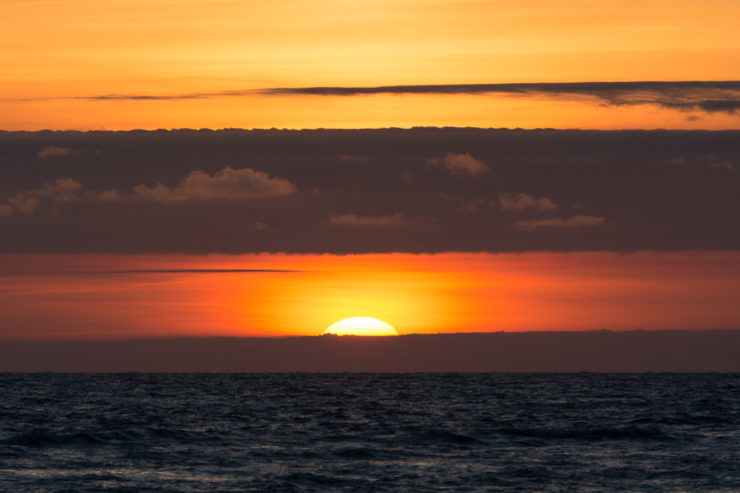 Sonnenuntergang von der Steilküste Nr Rubjerg