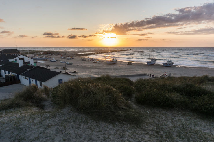 Sonnenuntergang in Vorupør - Region Thy