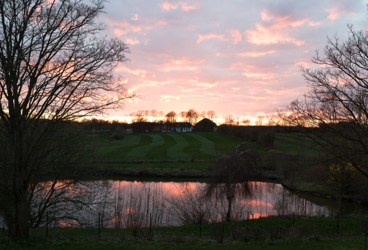 Sonnenuntergang in Gelting