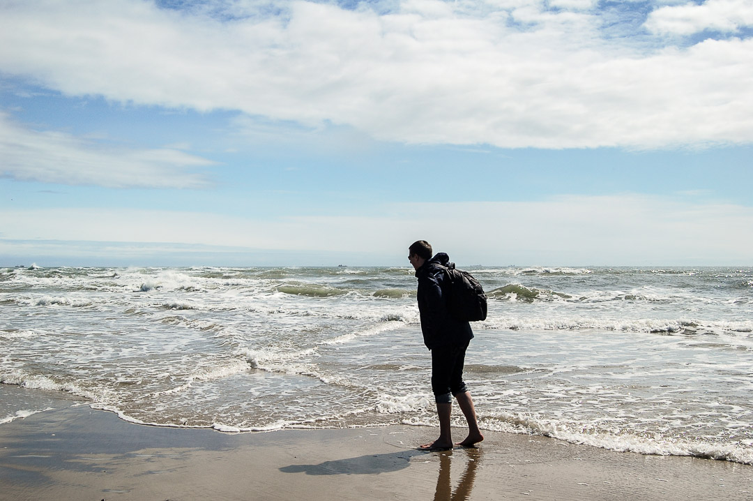 Grenen, hier treffen Nord- und Ostsee aufeinander