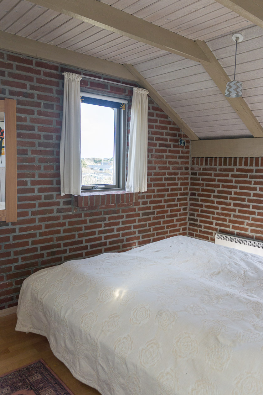 Schlafzimmer mit Doppelbett Ferienhaus Fanø Slunden 9