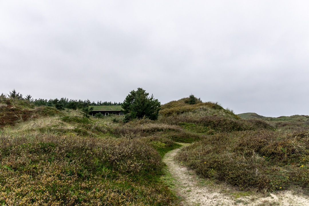 Wanderweg vom Haus zum Strand